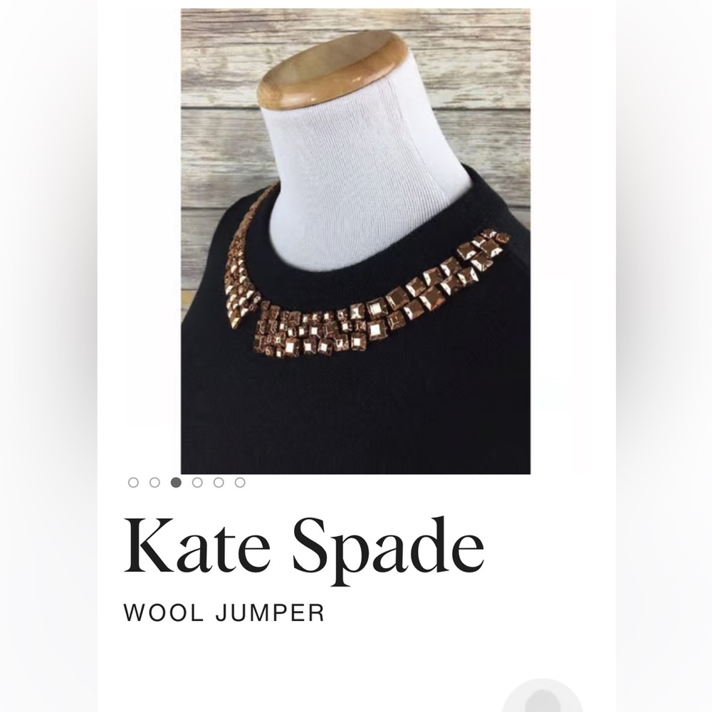 Kate spade wool jumper EUC no missing jewels smoke free home.